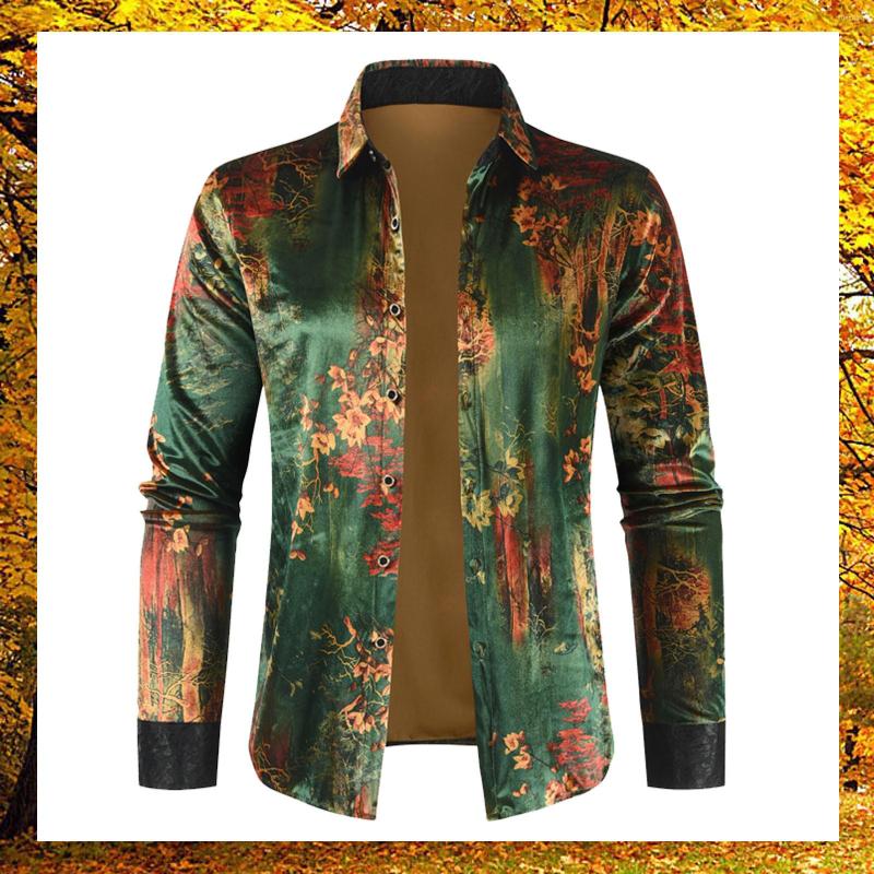 Men's Casual Shirts Men Autumn Shirt Winter Turn-down Collar Long Sleeve Pleuche Fashion Printing Button Blouses Top Slim Loose Outfit, B-green
Men's Casual Shirts Men Autumn Shirt Winter Turn-down Collar Long Sleeve Pleuche Fashion Printing Button Blouses Top Slim Loose Outfit, B-green