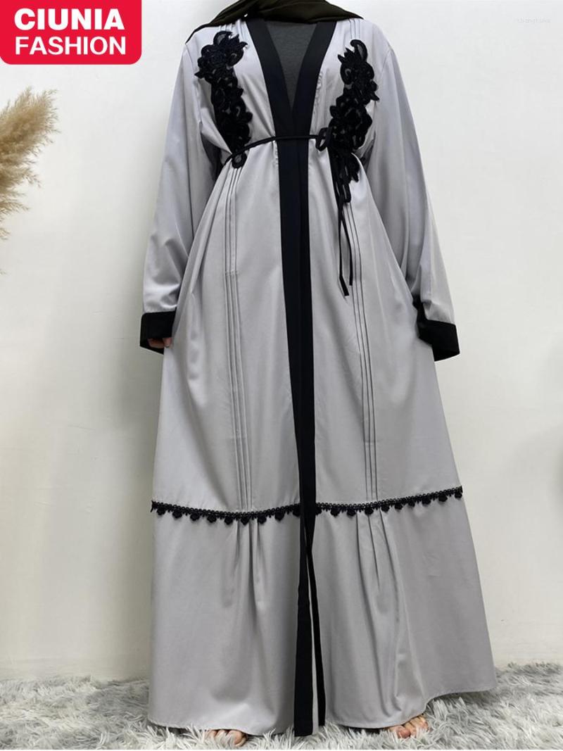 Ethnic Clothing High Quality Fashion Polyester Muslim Woman Abaya Long Sleeve Loose Appliques Turkey Khimar Robe Islam Women's Kimono
Ethnic Clothing High Quality Fashion Polyester Muslim Woman Abaya Long Sleeve Loose Appliques Turkey Khimar Robe Islam Women's Kimono