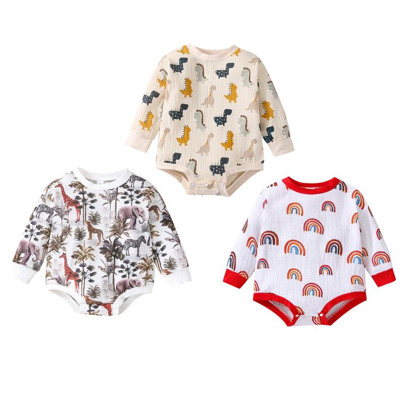 Rompers CitgeeAutumn Infant Baby Boy Girls Cotton Bodysuit Long Sleeve Animal Rainbow Print Jumpsuit Spring Clothes
Rompers CitgeeAutumn Infant Baby Boy Girls Cotton Bodysuit Long Sleeve Animal Rainbow Print Jumpsuit Spring Clothes