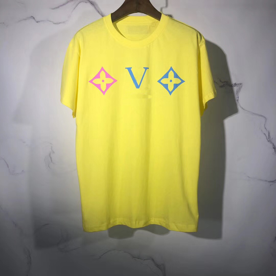 New spring and summer tops short sleeve T-shirt letter logo printing casual loose embroidery large fashion, Multi
New spring and summer tops short sleeve T-shirt letter logo printing casual loose embroidery large fashion, Multi