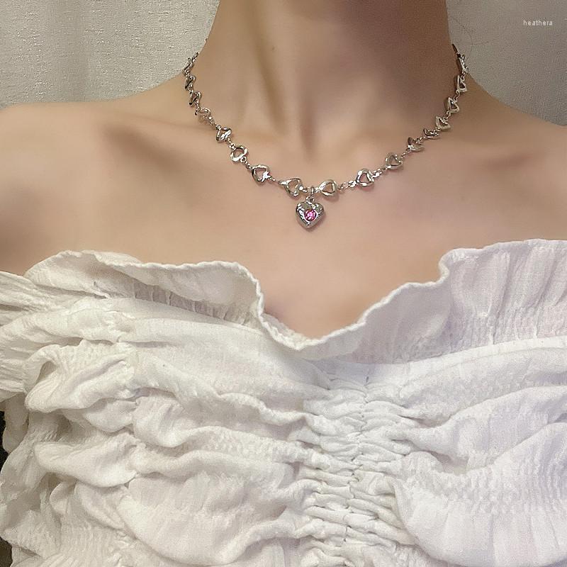 Choker Korean Fashion Y2k Heart Chain Pink Rhinestone Necklace For Women Girl Elegant Aesthetic Clavicle Collar Gift
Choker Korean Fashion Y2k Heart Chain Pink Rhinestone Necklace For Women Girl Elegant Aesthetic Clavicle Collar Gift