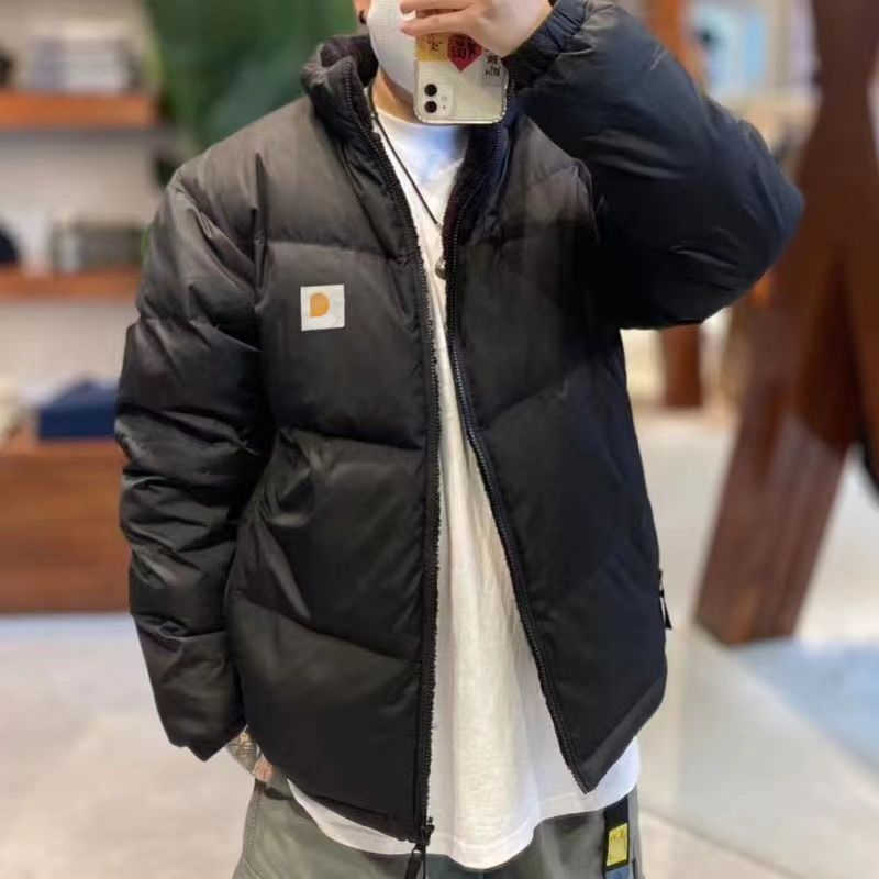 Designer down jacket mens womens stand-up collar double-sided downs Parker coat winter thickened plus velvet warm jackets, Black
Designer down jacket mens womens stand-up collar double-sided downs Parker coat winter thickened plus velvet warm jackets, Black