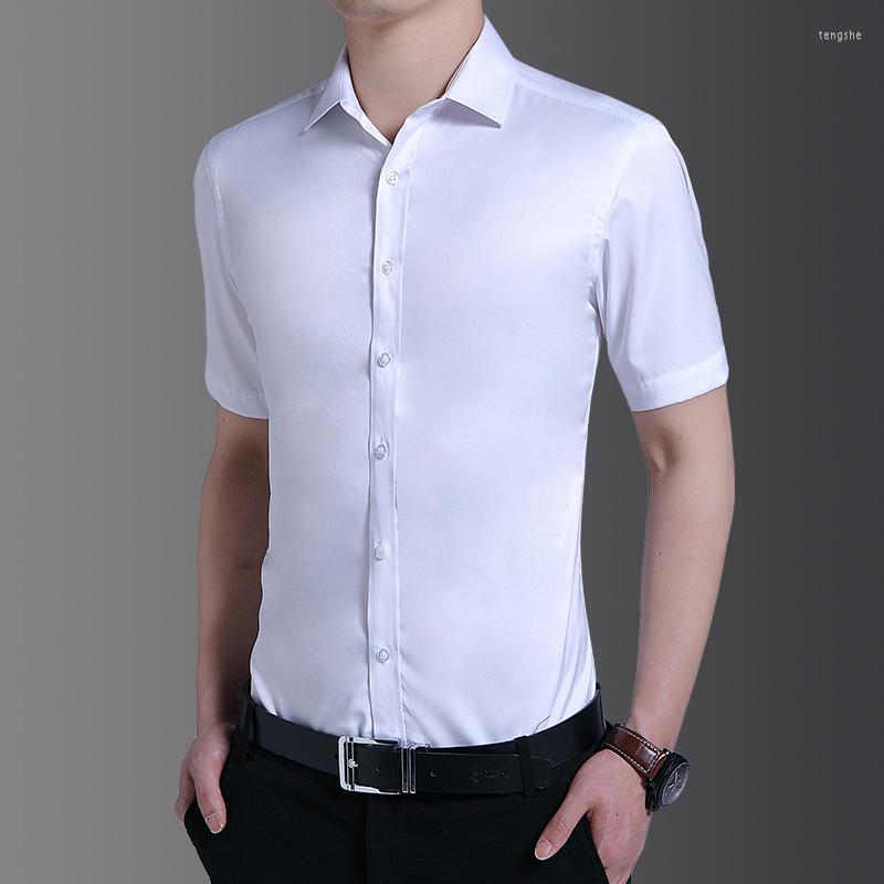 Men's Casual Shirts Summer Short Sleeve Men Fashion Slim Smart Casaul Dress Shirt Mens Solid White Black Blouse Single Breasted Man
Men's Casual Shirts Summer Short Sleeve Men Fashion Slim Smart Casaul Dress Shirt Mens Solid White Black Blouse Single Breasted Man
