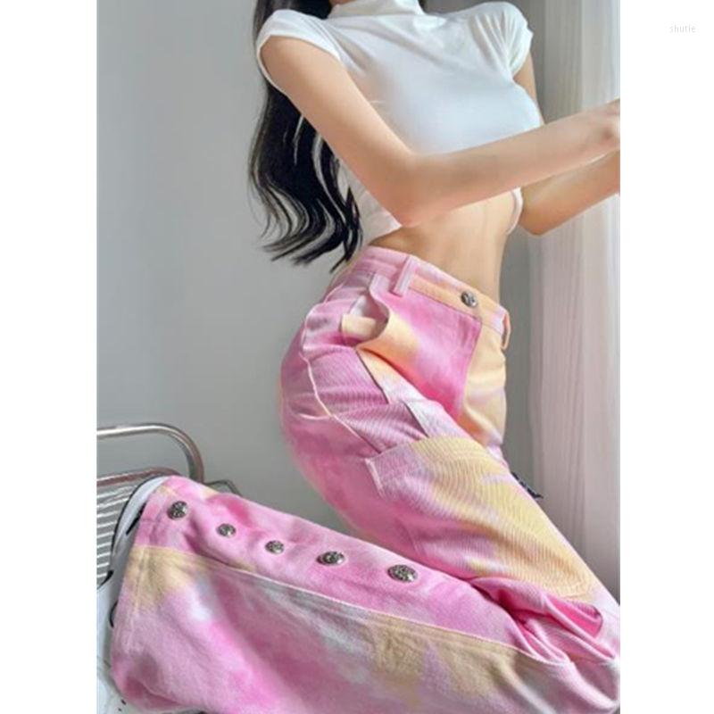 Women' Jeans High Waisted Y2k Goth Casual Harajuku Vintage Pink Hippie Clothes Cargo Tie Dye Denim Trouser Elegant Straight Pants
Women' Jeans High Waisted Y2k Goth Casual Harajuku Vintage Pink Hippie Clothes Cargo Tie Dye Denim Trouser Elegant Straight Pants