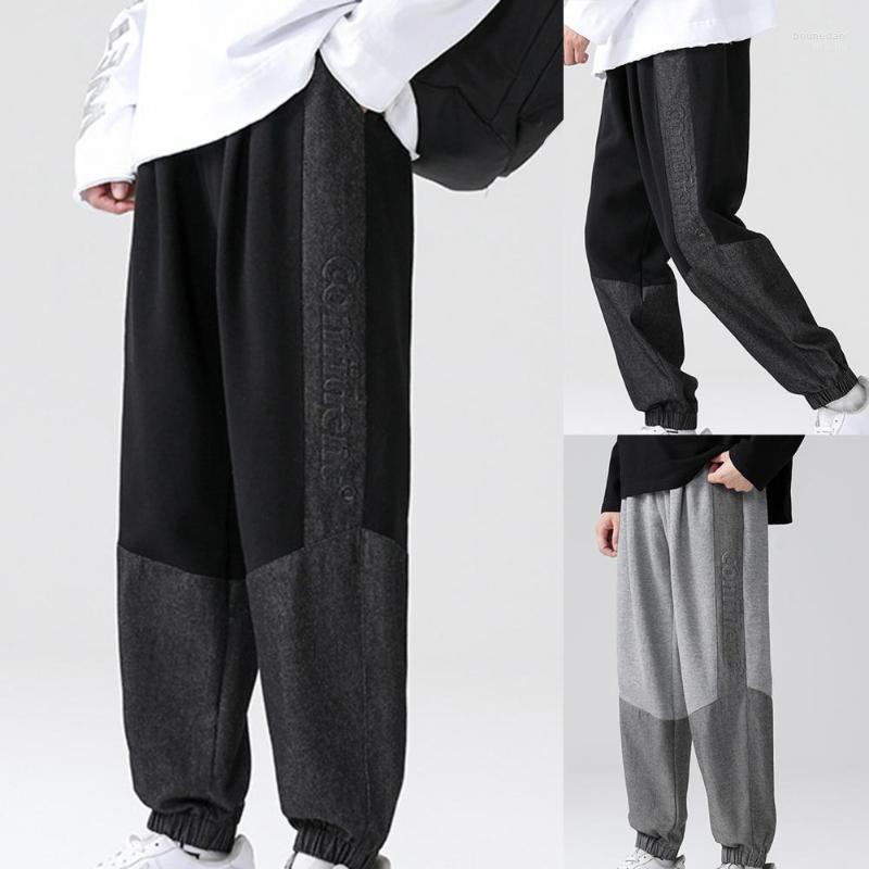 Men's Pants Men Patchwork Contrast Colors Elastic Waist Drawstring Fall Trousers For Daily Wear Boun22, Grey
Men's Pants Men Patchwork Contrast Colors Elastic Waist Drawstring Fall Trousers For Daily Wear Boun22, Grey