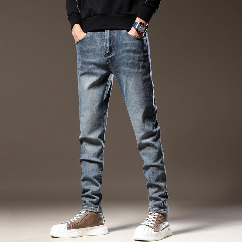 Men's Jeans Straight Men Mid Waist Jean Spring Summer Boyfriend Streetwear Skinny Cacual Designer Long Denim Pants Trouser TPK07Men's, Blue
Men's Jeans Straight Men Mid Waist Jean Spring Summer Boyfriend Streetwear Skinny Cacual Designer Long Denim Pants Trouser TPK07Men's, Blue