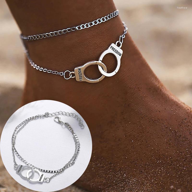 Anklets Multilayer Foot Chain Boho Style Handcuffs Design Beach Adjustable 2023 Fashion Accessories Jewelry Gift For Women And Girls
Anklets Multilayer Foot Chain Boho Style Handcuffs Design Beach Adjustable 2023 Fashion Accessories Jewelry Gift For Women And Girls