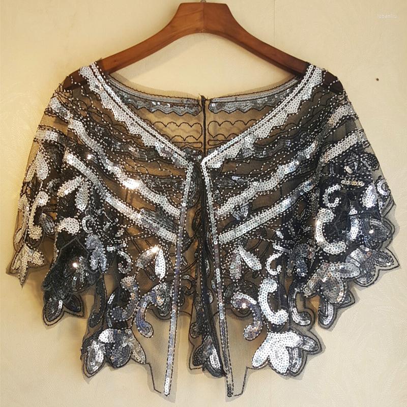 Scarves Women 1920s Flapper Embroidery Fringe Shawl Cover Up Gatsby Party Beaded Sequin Evening Cape Vintage Mesh Wraps For Dress
Scarves Women 1920s Flapper Embroidery Fringe Shawl Cover Up Gatsby Party Beaded Sequin Evening Cape Vintage Mesh Wraps For Dress