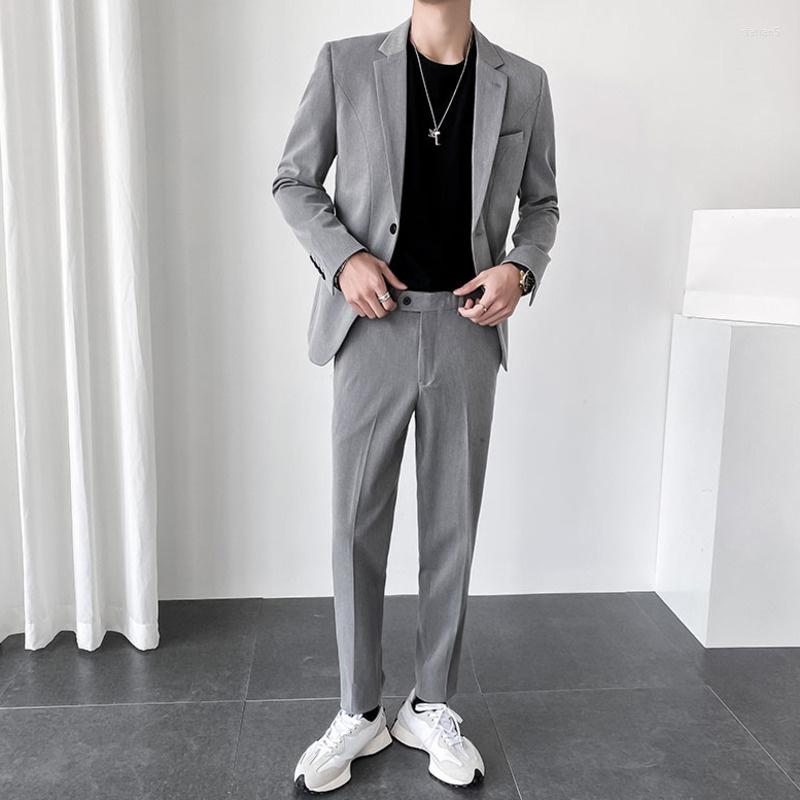 Men's Suits Trend Clothing Casual Handsome Two-piece Suit Men's British Wedding Dress Black Grey Slim Fashion Clothes 2Y9872, Black 9y8769
Men's Suits Trend Clothing Casual Handsome Two-piece Suit Men's British Wedding Dress Black Grey Slim Fashion Clothes 2Y9872, Black 9y8769
