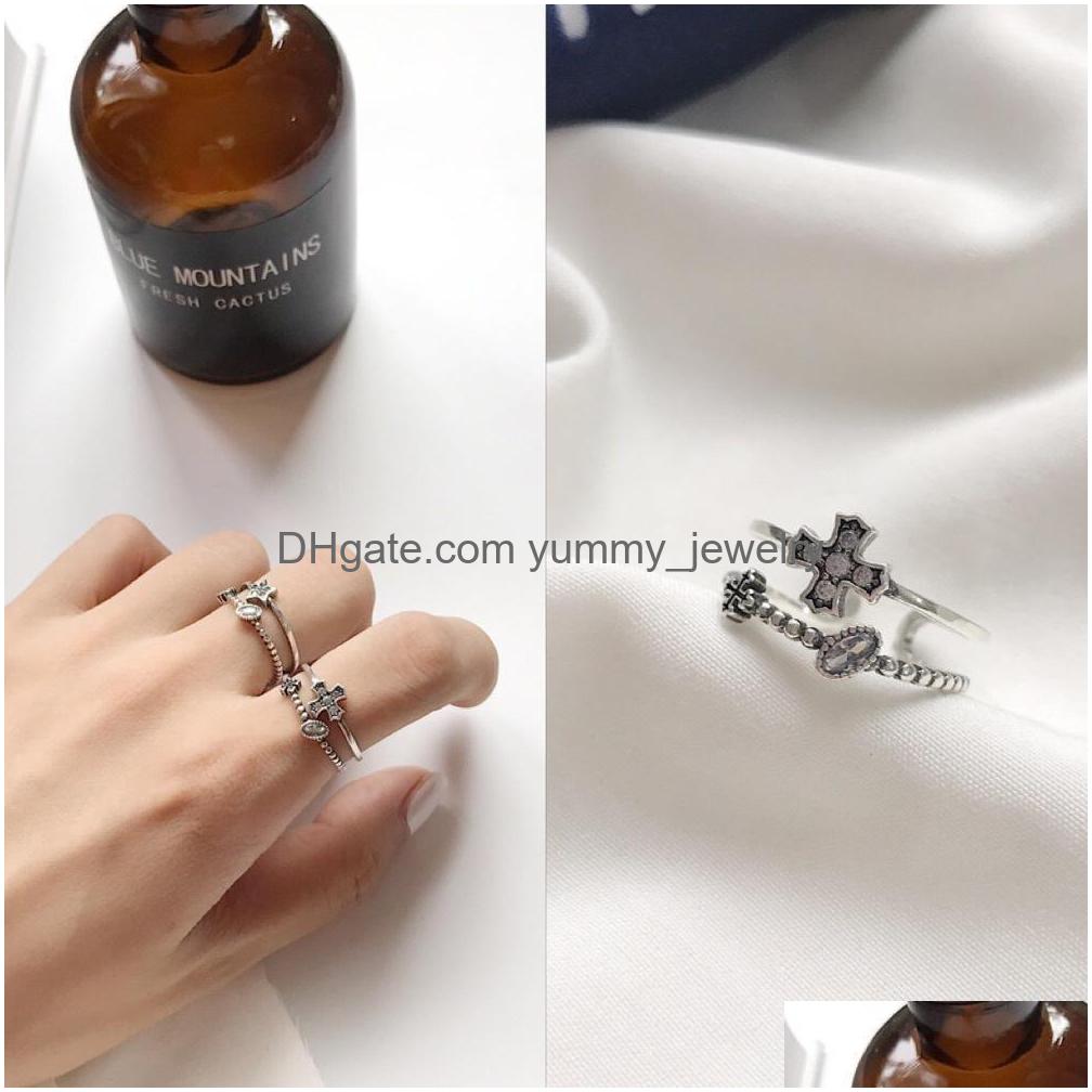 Charm Bracelets Han Edition Fashion S925 Pure Sier Cross Double Diamond Ring Female Personality To Restore Ancient Ways Do Old Openi Dhsw8
Charm Bracelets Han Edition Fashion S925 Pure Sier Cross Double Diamond Ring Female Personality To Restore Ancient Ways Do Old Openi Dhsw8