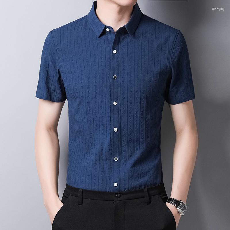 Men's Casual Shirts BROWON Brand Pure Cotton Summer Mens Turn-Down Collar Short Sleeve Shirt Solid Color Slim Fit Business Men Clothes, Darkblue shirt men
Men's Casual Shirts BROWON Brand Pure Cotton Summer Mens Turn-Down Collar Short Sleeve Shirt Solid Color Slim Fit Business Men Clothes, Darkblue shirt men
