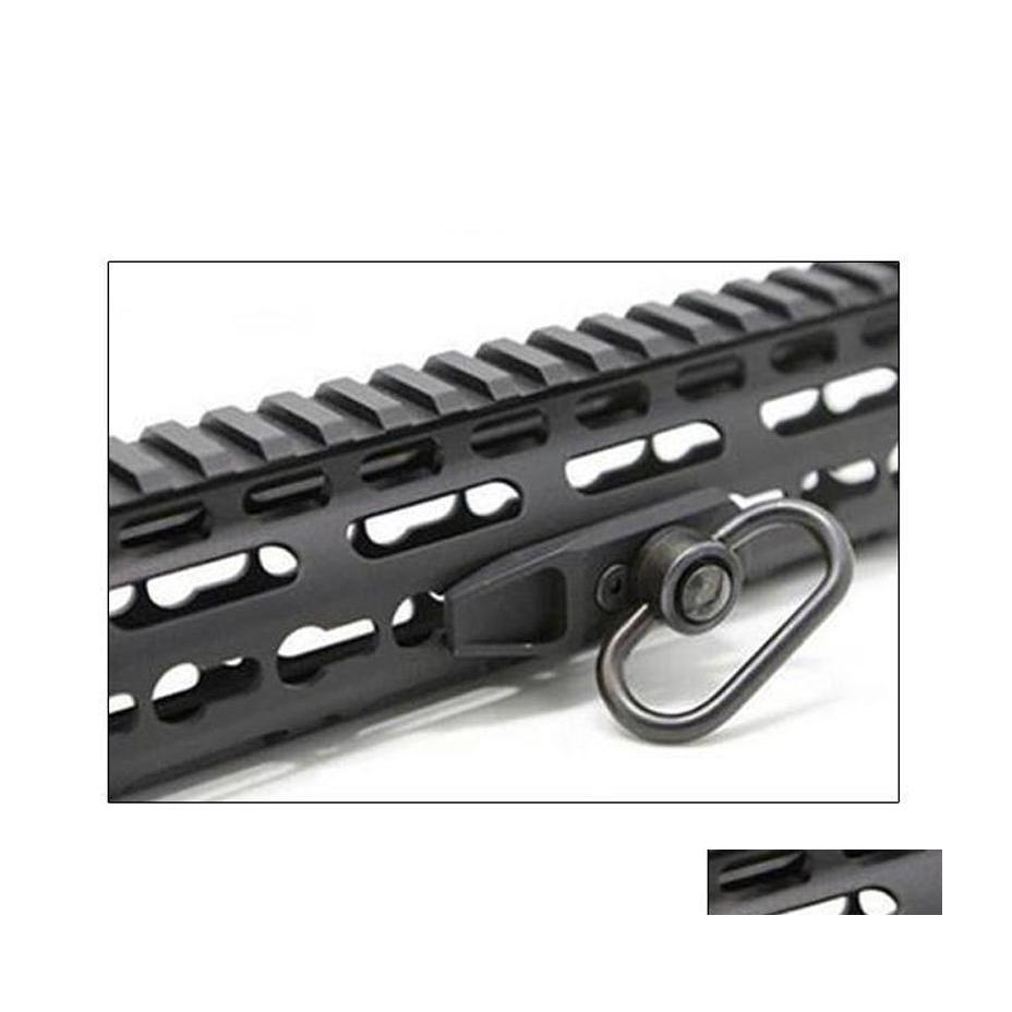 

Tactical Accessories Ar 15 Aluminum Alloy Qd Sling Adapter Swivel Fits Keymod System Handguard Rail For Hunting Shooting Drop Delive Dh2Oe