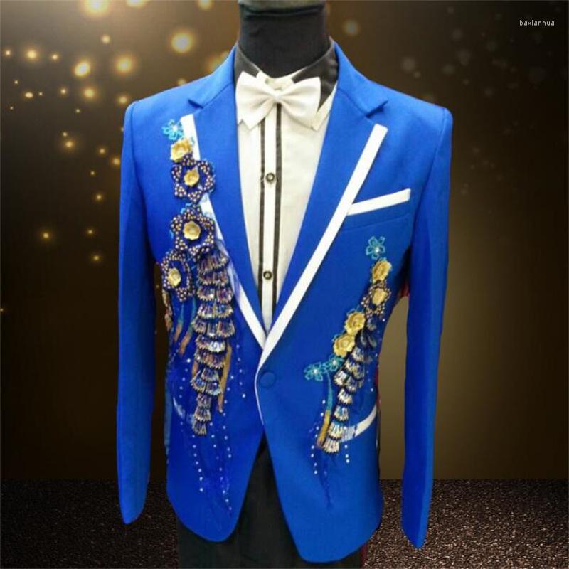 Men' Suits 2023 Arrival White Blue Fashion Slim Singer Stage Men Suit Set With Pants Mens Wedding Groom Formal Dress Pant
Men' Suits 2023 Arrival White Blue Fashion Slim Singer Stage Men Suit Set With Pants Mens Wedding Groom Formal Dress Pant