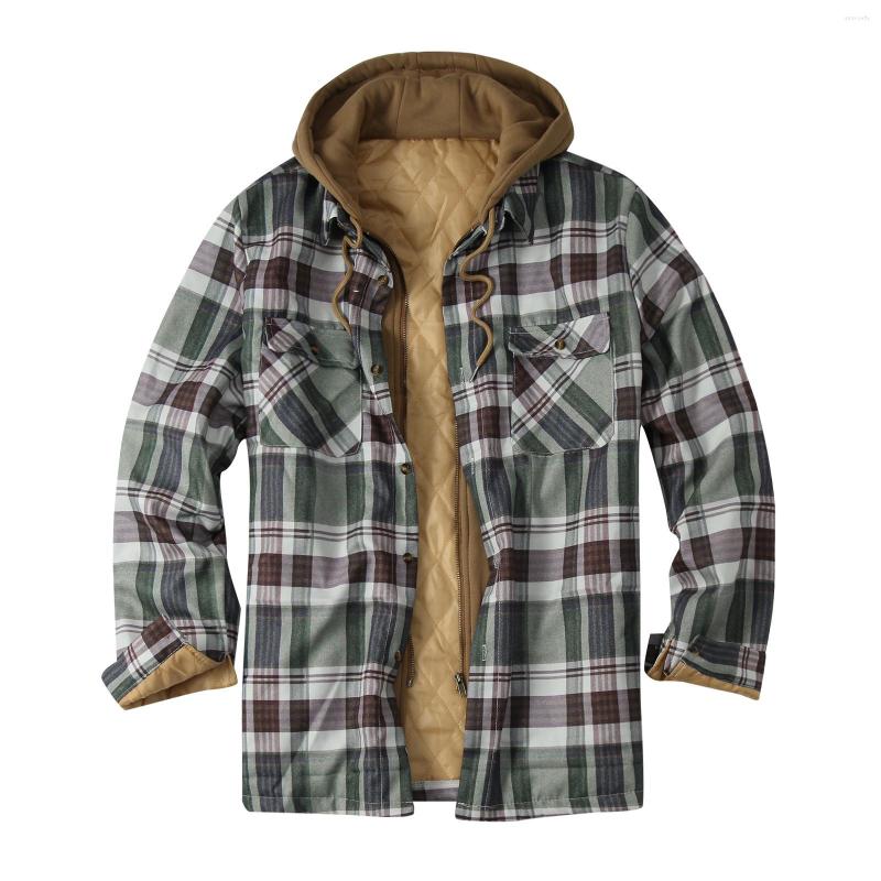 Men's Jackets Men's Shirt Jacket Winter Clothing Autumn And Thick Cotton Plaid Checked Long-sleeved Loose Hooded Outwear, Army green
Men's Jackets Men's Shirt Jacket Winter Clothing Autumn And Thick Cotton Plaid Checked Long-sleeved Loose Hooded Outwear, Army green
