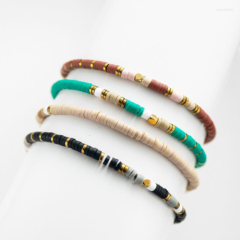 Link Bracelets Bohemian Mix Color Polymer Clay Chain Bangles For Women Handmade Miyuki Beads Bracelet Stainless Steel Jewelry Gift
Link Bracelets Bohemian Mix Color Polymer Clay Chain Bangles For Women Handmade Miyuki Beads Bracelet Stainless Steel Jewelry Gift
