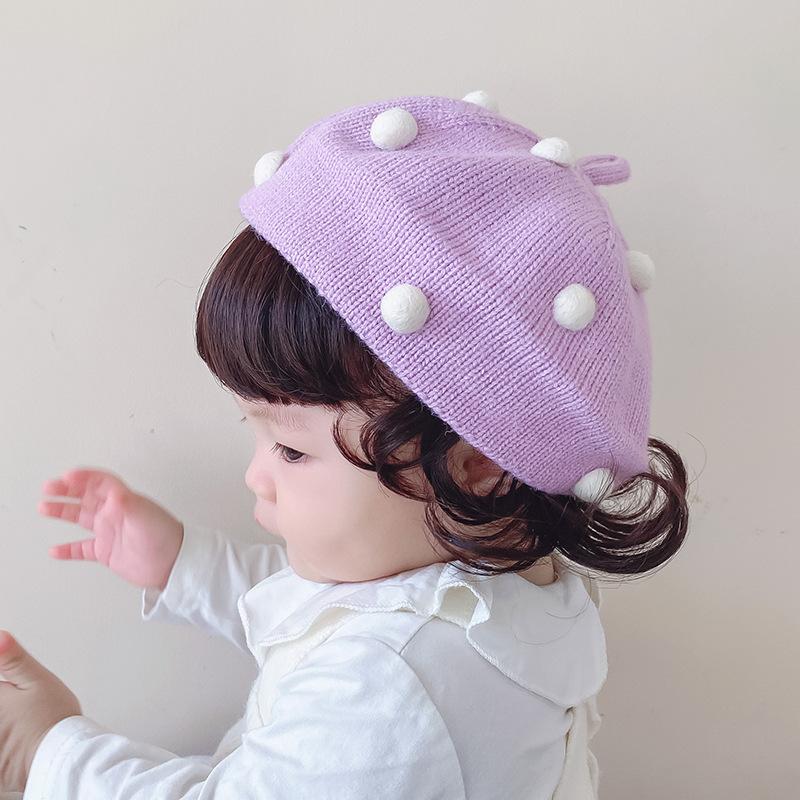 Berets Kids Baby Hat Korean Edition Spring Autumn Girls Knitted Wool Cap Solid Color Ball Infant Painter Hats 1-2-3-4 YearsBerets, White
Berets Kids Baby Hat Korean Edition Spring Autumn Girls Knitted Wool Cap Solid Color Ball Infant Painter Hats 1-2-3-4 YearsBerets, White