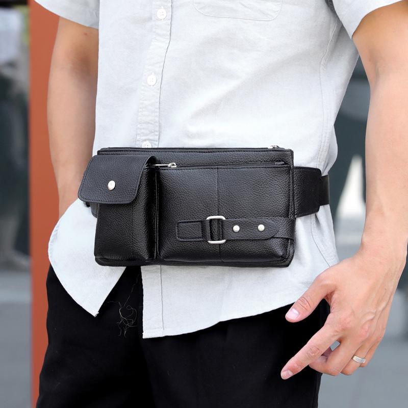 Waist Bags Multi-functional Men's Purse Outdoor Sports Casual Slanted Chest Bag Retro, Black
Waist Bags Multi-functional Men's Purse Outdoor Sports Casual Slanted Chest Bag Retro, Black