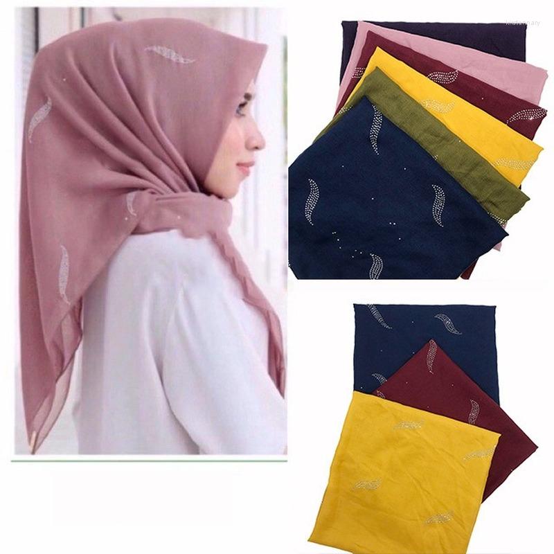 Scarves Luxury Matagorda Woman Headscarf Knitted Shawl Bufanda Mujer Hijab Scarf Kerchief Pure Colour Lady Wrap 110 110cm
Scarves Luxury Matagorda Woman Headscarf Knitted Shawl Bufanda Mujer Hijab Scarf Kerchief Pure Colour Lady Wrap 110 110cm