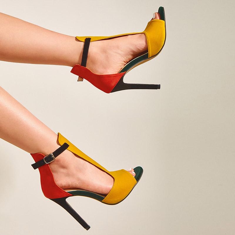 Sandals Plus Size 35-43 Women Super High Heels Dress Shoes Patchwork T Strap Pumps Peep Toe Stilettos Ankle 9464G, Picture shown
Sandals Plus Size 35-43 Women Super High Heels Dress Shoes Patchwork T Strap Pumps Peep Toe Stilettos Ankle 9464G, Picture shown