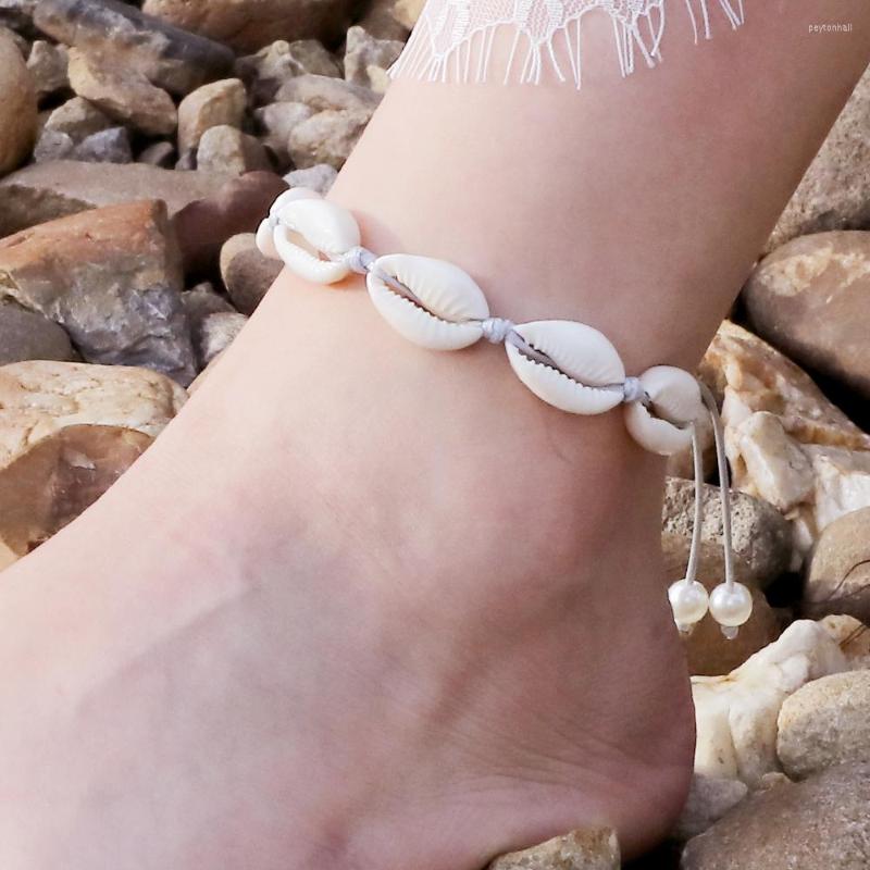 Anklets Summer Bohemian Shell For Women Adjustable Leather Rope Bead Bracelet On The Leg Beach Jewelry Gift Girlfriend
Anklets Summer Bohemian Shell For Women Adjustable Leather Rope Bead Bracelet On The Leg Beach Jewelry Gift Girlfriend