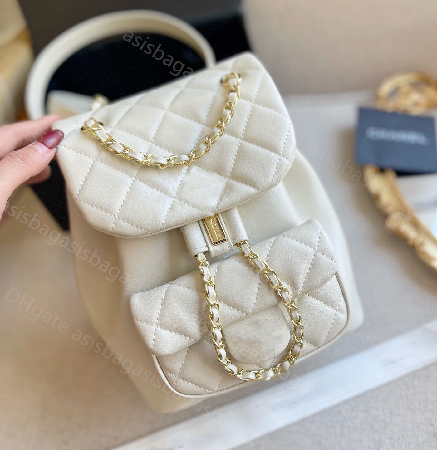 Luxury Designer Mini Backpack Purse CC Duma Backpacks Woman Coin Purses Card Holder designer Wallet mini Drawsting Handbags 11743, Dark grey
Luxury Designer Mini Backpack Purse CC Duma Backpacks Woman Coin Purses Card Holder designer Wallet mini Drawsting Handbags 11743, Dark grey