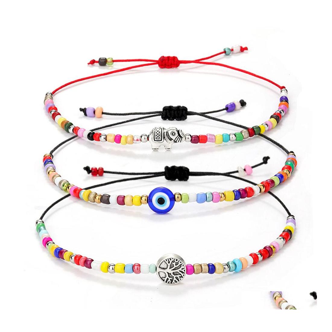 Link Chain Handmade Braided Evil Blue Eye Bracelet Elephant Tree Of Life Charm Rainbow Seed Beads Bracelets For Women Girls Pseras Otuc9
Link Chain Handmade Braided Evil Blue Eye Bracelet Elephant Tree Of Life Charm Rainbow Seed Beads Bracelets For Women Girls Pseras Otuc9