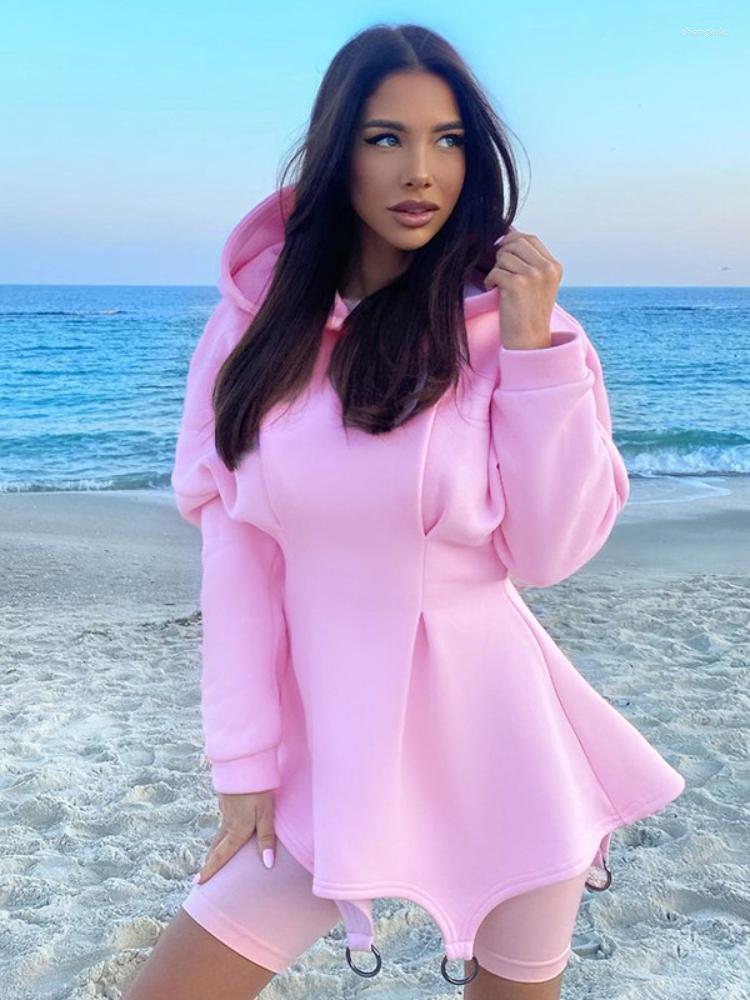 Casual Dresses Fashion Long Sleeve Irregular Hem Slim Hooded For Women 2023 Fall Pleated Hoodies Short Dress High Street Outfits, Black
Casual Dresses Fashion Long Sleeve Irregular Hem Slim Hooded For Women 2023 Fall Pleated Hoodies Short Dress High Street Outfits, Black