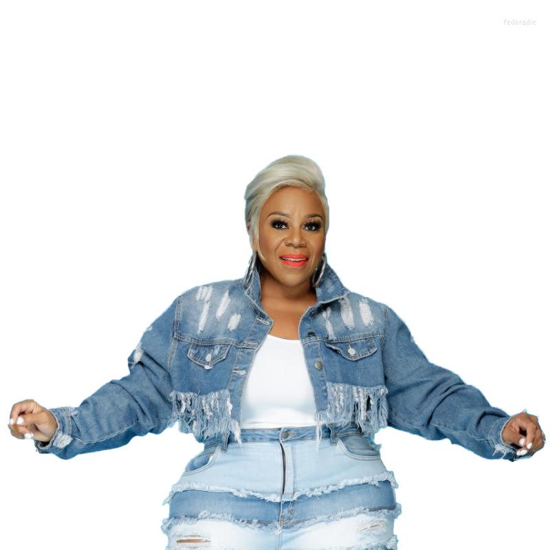 Outerwear Denim Jacket Woman 2023 Plus Size 3XL 4XL 5XL Veste Jean Femme Jaqueta Feminina En Courte Chaqueta Mujer, Light blue
Outerwear Denim Jacket Woman 2023 Plus Size 3XL 4XL 5XL Veste Jean Femme Jaqueta Feminina En Courte Chaqueta Mujer, Light blue