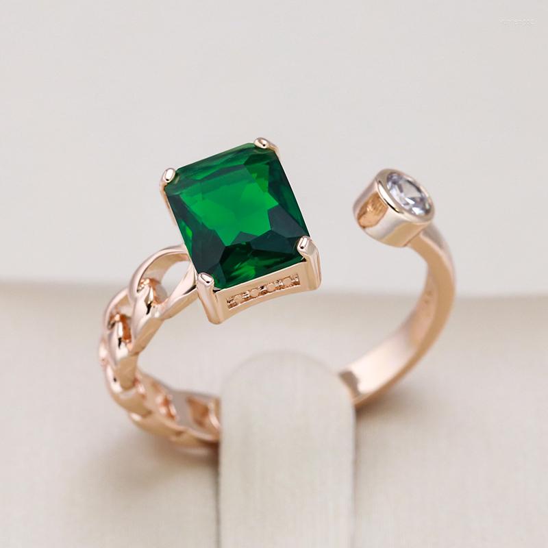 Wedding Rings Kinel Luxury Square Green Natural Zircon Ring For Women 585 Rose Gold Color Fashion Daily Vintage Fine Jewelry
Wedding Rings Kinel Luxury Square Green Natural Zircon Ring For Women 585 Rose Gold Color Fashion Daily Vintage Fine Jewelry