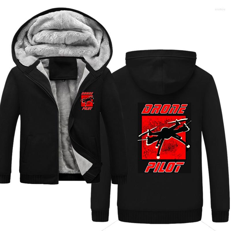 Men's Hoodies Drone Pilot Winter Clothing Hooded Thickening Sweatshirt Letter Fashion Man Coat Casual, Black
Men's Hoodies Drone Pilot Winter Clothing Hooded Thickening Sweatshirt Letter Fashion Man Coat Casual, Black