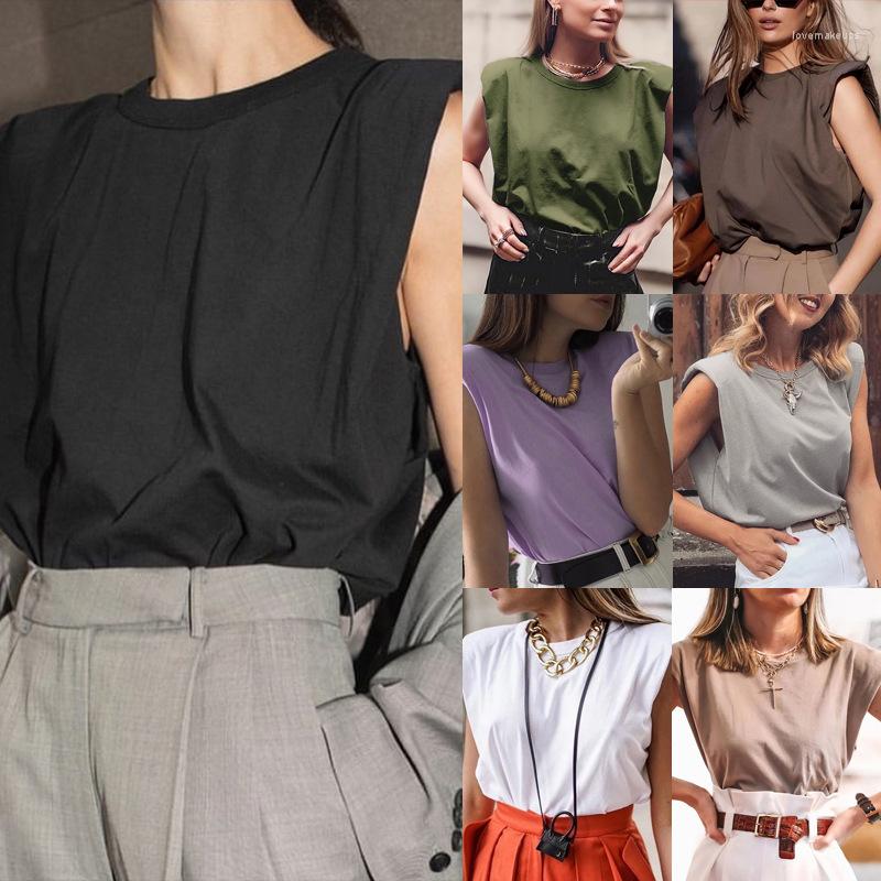 Women' T Shirts Summer Women' Clothing Casual Solid Color Sleeveless Cotton T-Shirt Top Women Outfits, Black
Women' T Shirts Summer Women' Clothing Casual Solid Color Sleeveless Cotton T-Shirt Top Women Outfits, Black
