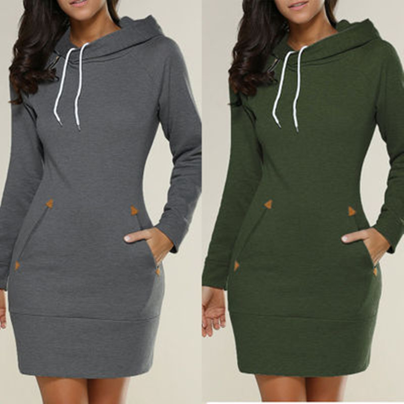 Casual Dresses Bikoles Spring Autumn Hooded Drawstring Women' Sweatshirt Dress Fashion Solid Pocket Package Hip Ladies Mini Plus Size 230202, Green
Casual Dresses Bikoles Spring Autumn Hooded Drawstring Women' Sweatshirt Dress Fashion Solid Pocket Package Hip Ladies Mini Plus Size 230202, Green