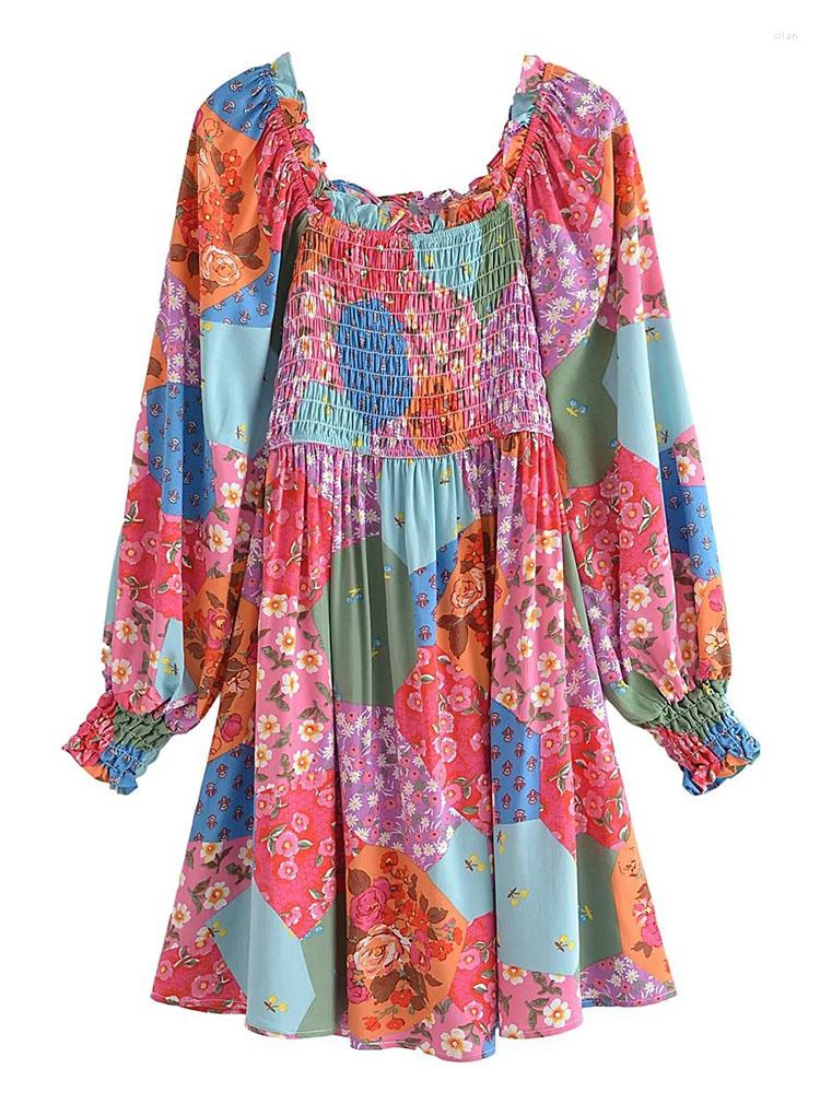 Casual Dresses XEASY 2023 Women Autumn Fashion Print Dress Vintage Long Sleeve Square Neck Elastic Breast Female Mini
Casual Dresses XEASY 2023 Women Autumn Fashion Print Dress Vintage Long Sleeve Square Neck Elastic Breast Female Mini