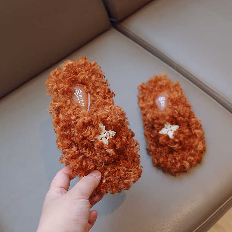 Slipper Children's Plush Slippers Simple Solid Color Versatile Girls' Indoor and Outdoor Flat Shoes Winter New 2022 Casual Breathable 0203, Khaki
Slipper Children's Plush Slippers Simple Solid Color Versatile Girls' Indoor and Outdoor Flat Shoes Winter New 2022 Casual Breathable 0203, Khaki