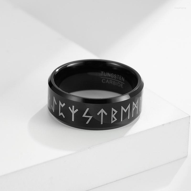 Wedding Rings Vicking Men's Black Ring Classic Tungsten Carbide For Men Band Fashion Jewelry Sale Christmas Gift 2023
Wedding Rings Vicking Men's Black Ring Classic Tungsten Carbide For Men Band Fashion Jewelry Sale Christmas Gift 2023