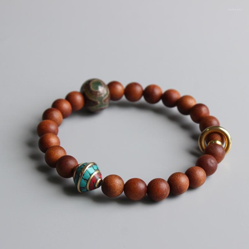 Strand Beaded Strands Wholesale Tibetan Buddha Eye Charm Handmade Sanders Wood Stretch Bracelet Men Women Protection Jewelry Wrist Retro Gi
Strand Beaded Strands Wholesale Tibetan Buddha Eye Charm Handmade Sanders Wood Stretch Bracelet Men Women Protection Jewelry Wrist Retro Gi