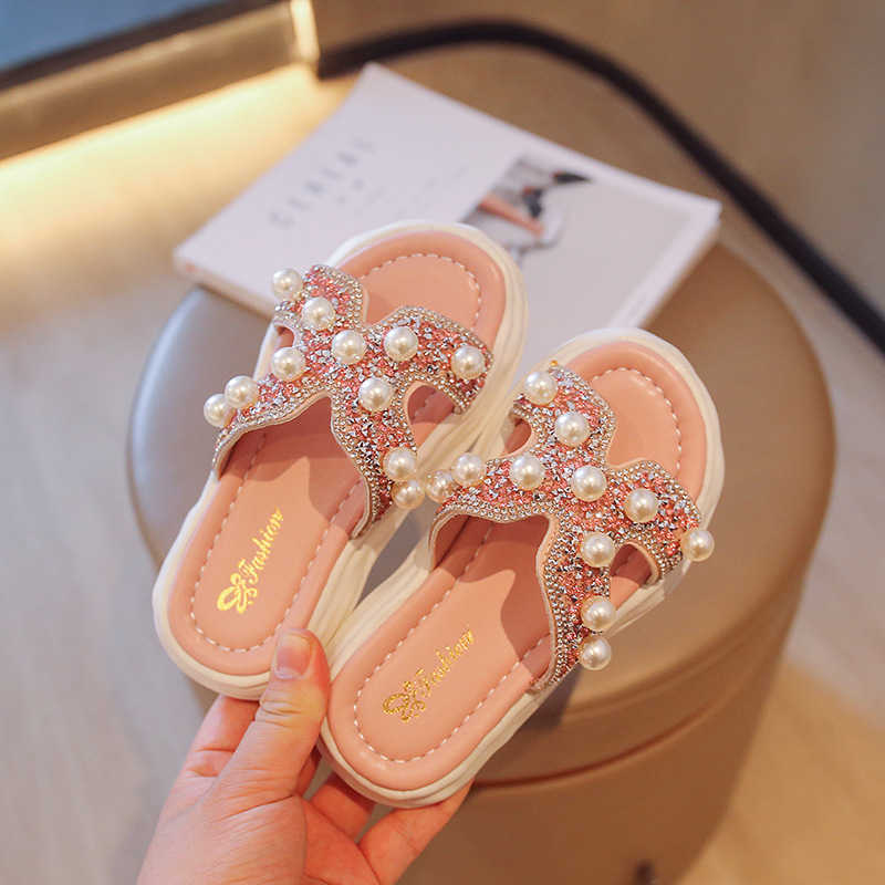 Slipper Children's Pearl Pink Cute Open Toe Fashion Slippers Rhinestone 2022 Girls Summer New Breathable All-match Kids PU Casual Flats 0203, Green
Slipper Children's Pearl Pink Cute Open Toe Fashion Slippers Rhinestone 2022 Girls Summer New Breathable All-match Kids PU Casual Flats 0203, Green