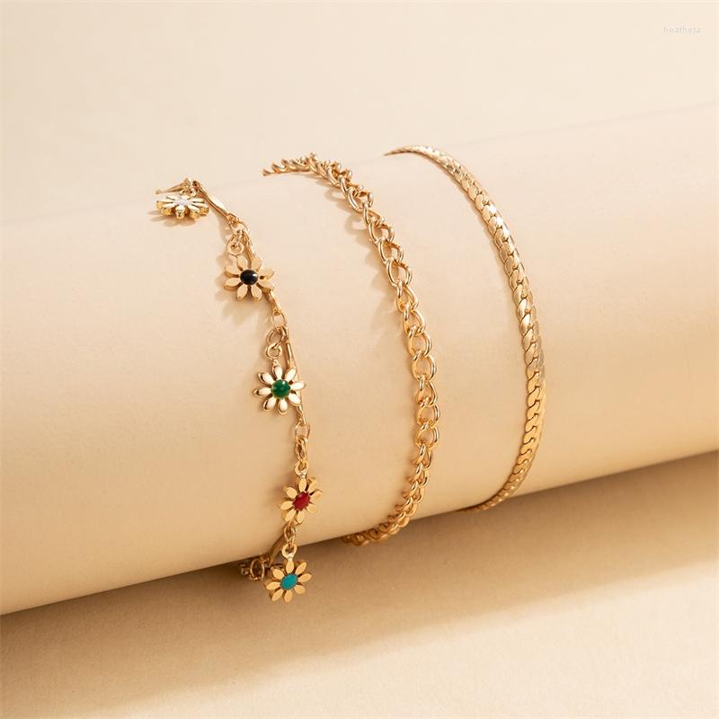 Anklets WeSparking EMO Gold Plated Multi Layers Chains With Enamel Flower Drop Charm For Women Foot Jewelry
Anklets WeSparking EMO Gold Plated Multi Layers Chains With Enamel Flower Drop Charm For Women Foot Jewelry