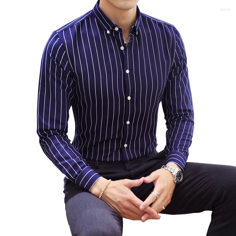 Men's Casual Shirts Men Fashion Long Sleeved Stripe Shirt Slim Fit Male Social Business Dress Brand For Soft Comfortable, 8709-1
Men's Casual Shirts Men Fashion Long Sleeved Stripe Shirt Slim Fit Male Social Business Dress Brand For Soft Comfortable, 8709-1