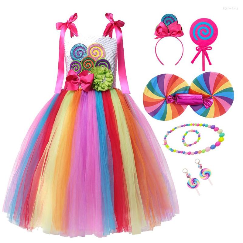 Girl Dresses Christmas Rainbow Candy Princess Dress For Girls With Headband Tutu Costume Kids Purim Birthday Party Children Lollipop, Wing
Girl Dresses Christmas Rainbow Candy Princess Dress For Girls With Headband Tutu Costume Kids Purim Birthday Party Children Lollipop, Wing