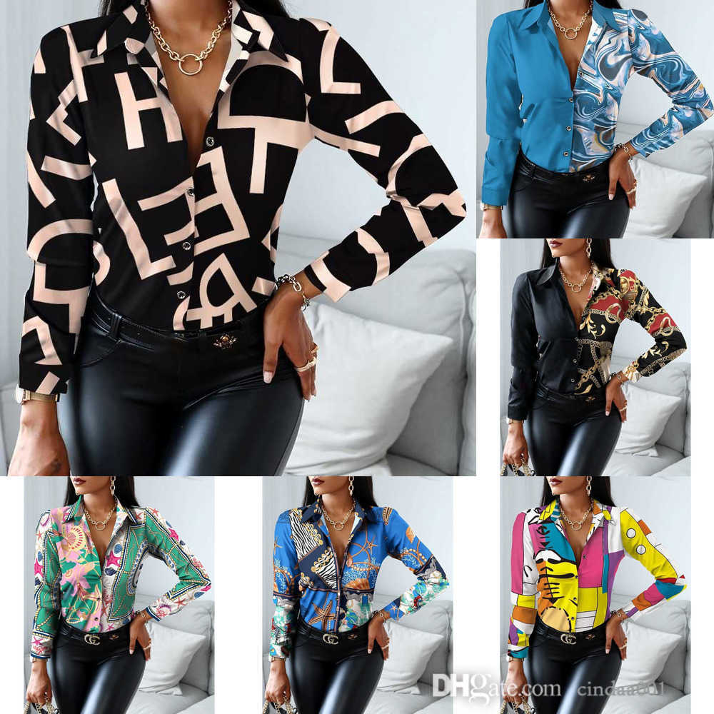 Designer 2023 Spring Long Sleeve Blouses Womens New Printed Shirt Plus Size 3xl Fashion Tops, #21
Designer 2023 Spring Long Sleeve Blouses Womens New Printed Shirt Plus Size 3xl Fashion Tops, #21