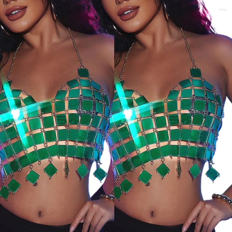 Women's Tanks Festival Acrylic Square Sequins Halter Bra Chain Party Sexy Backless Rave Bikini Cami Crop Top Tassels Club Body Jewelry, Green
Women's Tanks Festival Acrylic Square Sequins Halter Bra Chain Party Sexy Backless Rave Bikini Cami Crop Top Tassels Club Body Jewelry, Green