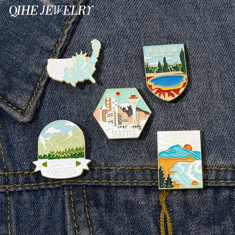 Scenic Spot Icon Enamel Pin Badge Colorado Yellow Stone National Park Brooch Metal Custom Jewelry Backpack Lapel Pin Accessories
Scenic Spot Icon Enamel Pin Badge Colorado Yellow Stone National Park Brooch Metal Custom Jewelry Backpack Lapel Pin Accessories