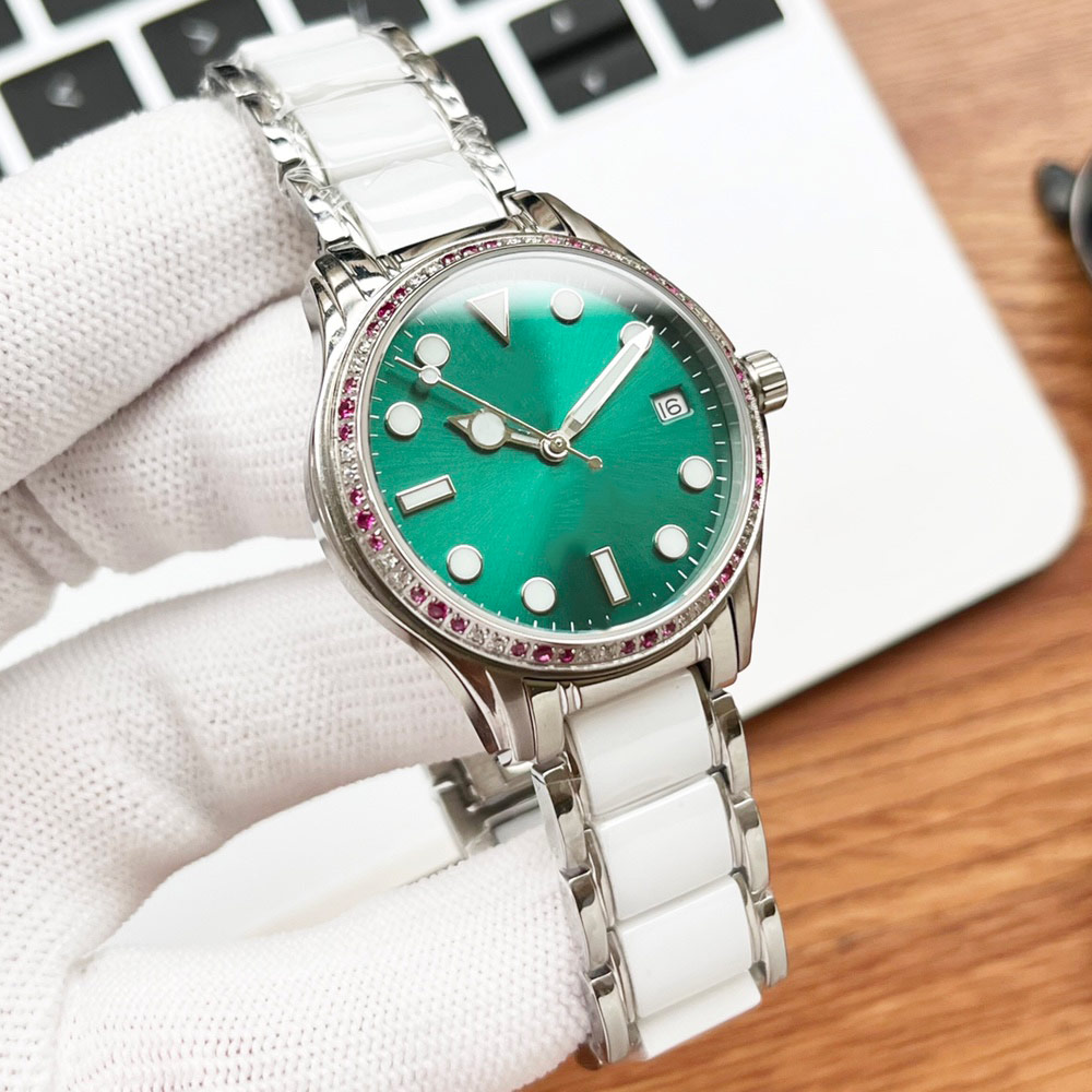 Women Watch Automatic Mechanical Watches Lady Wristwatches 34MM Montre de Luxe Ceramic Watch Band Sapphire, Colour 1
Women Watch Automatic Mechanical Watches Lady Wristwatches 34MM Montre de Luxe Ceramic Watch Band Sapphire, Colour 1