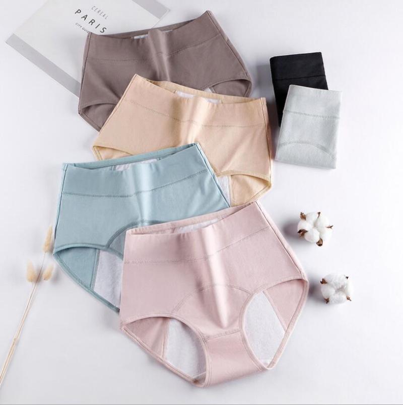 Panties Lady High-Waist Underpants Sanitary Physiological Pants For Menstruation Period Cotton Brief Solid Color Women Underwear L -4XL, Gray
Panties Lady High-Waist Underpants Sanitary Physiological Pants For Menstruation Period Cotton Brief Solid Color Women Underwear L -4XL, Gray