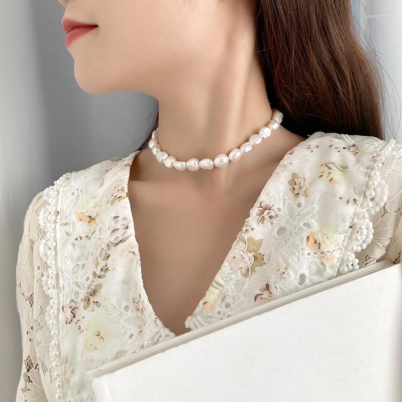 Chains 925 Sterling Silver French Retro Shell Pearl Necklaces For Women Korean Choker Clavicle Chain Fashion Luxury Jewelry Gift
Chains 925 Sterling Silver French Retro Shell Pearl Necklaces For Women Korean Choker Clavicle Chain Fashion Luxury Jewelry Gift