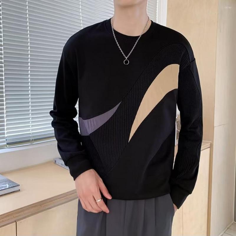 Men's Hoodies Men Sweatshirt Loose Ribbed Cuff Pullover Color Block Crew Neck Autumn Winter Long Sleeve For Daily Wear, Black
Men's Hoodies Men Sweatshirt Loose Ribbed Cuff Pullover Color Block Crew Neck Autumn Winter Long Sleeve For Daily Wear, Black