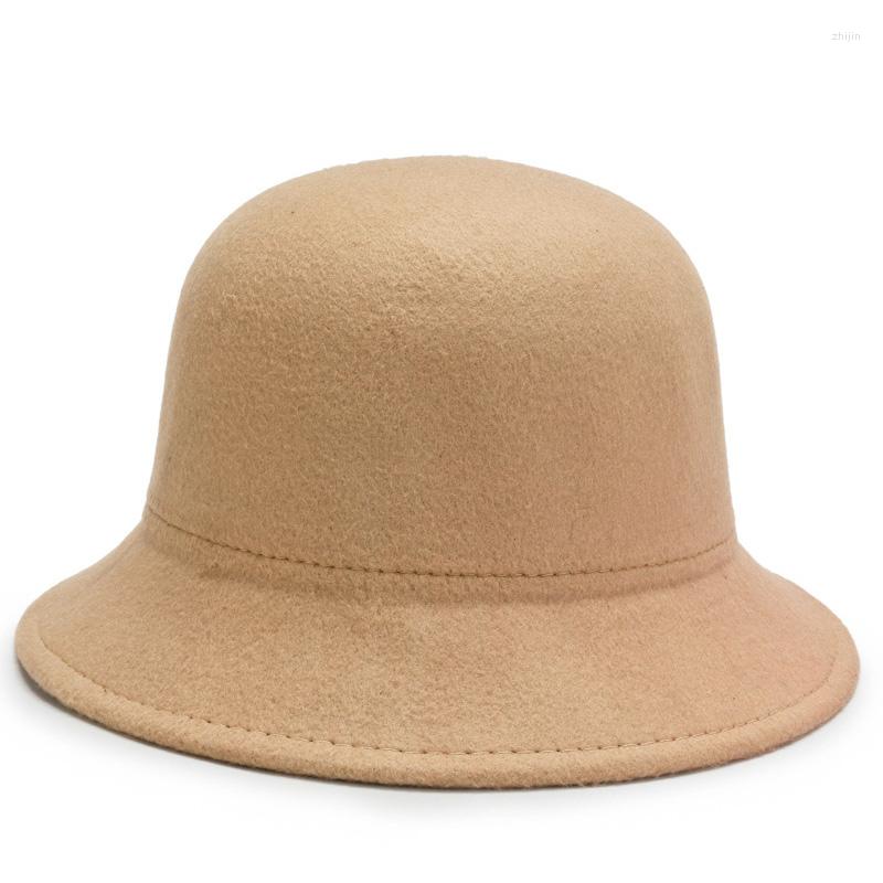 Berets Vintage Fedoras Hats Autumn Winter Bucket Cap Elegant Fashion Top Hat Warm Caps For Women Solid Color Wool Felt, Rose red
Berets Vintage Fedoras Hats Autumn Winter Bucket Cap Elegant Fashion Top Hat Warm Caps For Women Solid Color Wool Felt, Rose red