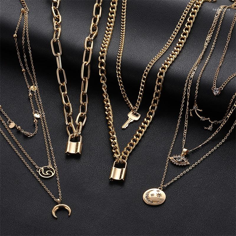 Choker Vienkim 2023 Fashion Multilayer Crystal Pendant Necklaces Women Gold Color Moon Crescent Necklace Star Jewelry
Choker Vienkim 2023 Fashion Multilayer Crystal Pendant Necklaces Women Gold Color Moon Crescent Necklace Star Jewelry