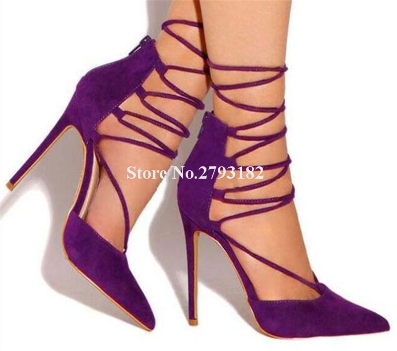 Dress Shoes Women Classical Style Pointed Toe Suede Leather Thin Heel Pumps Lace-up Black Purple Strap Cross High Heels Club, Picture shown
Dress Shoes Women Classical Style Pointed Toe Suede Leather Thin Heel Pumps Lace-up Black Purple Strap Cross High Heels Club, Picture shown
